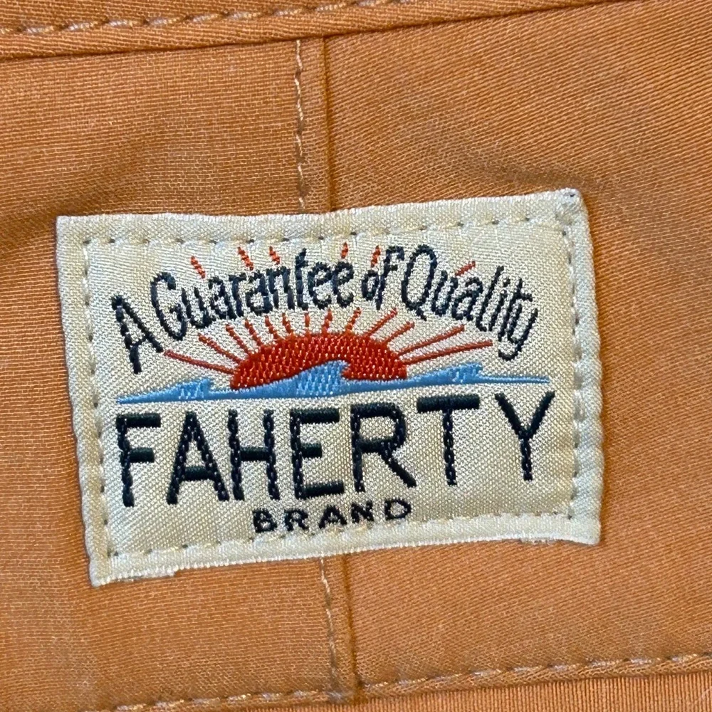 Faherty Men's Orange Athletic Shorts